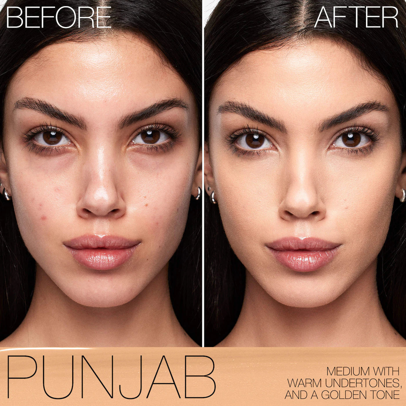 NARS Natural Matte Longwear Pore Blurring Medium-to-Full Coverage Foundation shade Punjab M1 medium warm undertones golden tone 24 hour wear