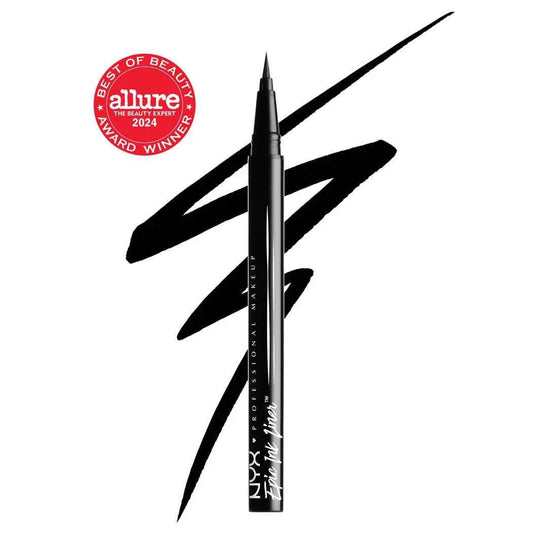 NYX Epic Ink Liner waterproof liquid eyeliner flexible brush tip bold black liner