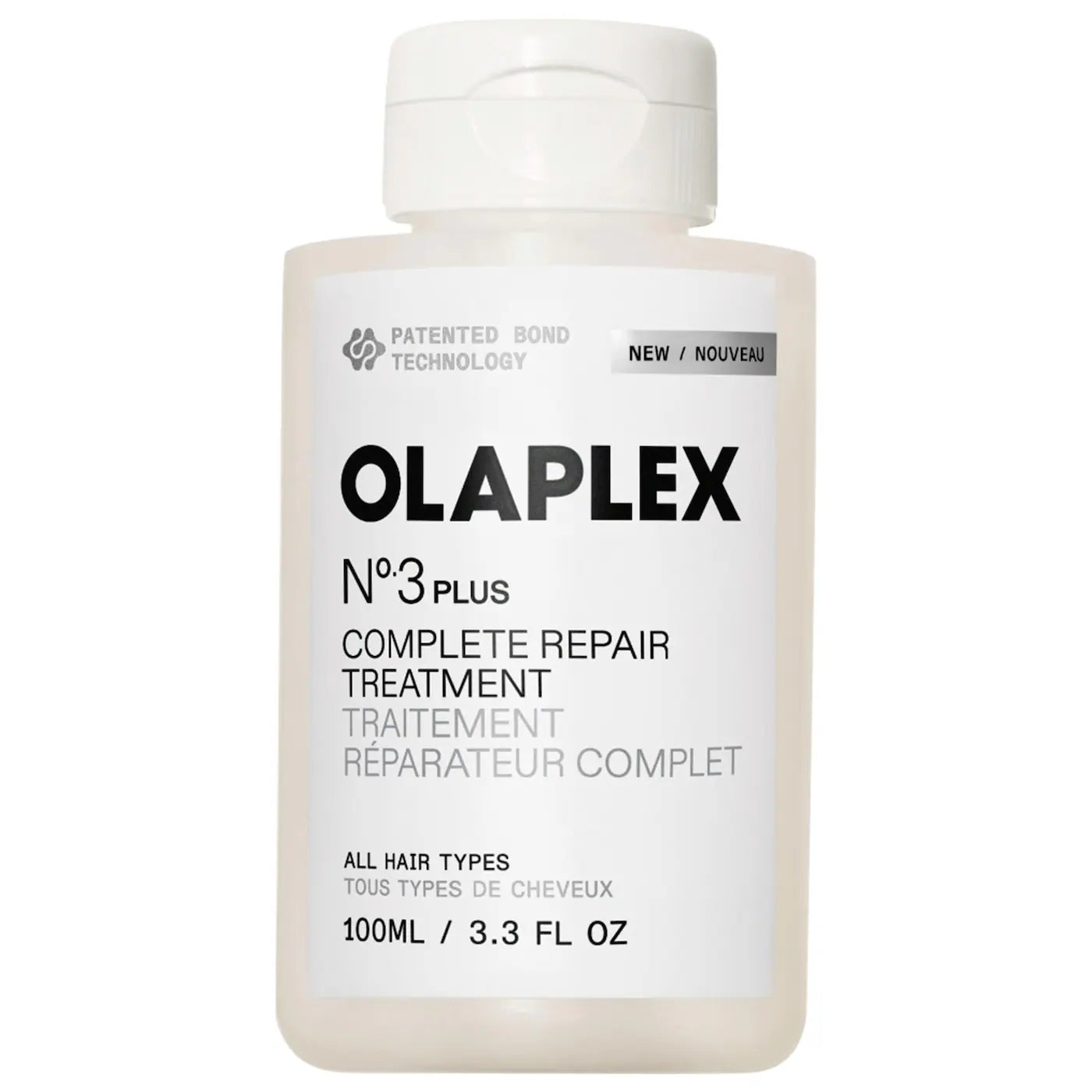 Olaplex No.3PLUS Complete Bond Repair Pre-Shampoo Hair Treatment Mask bond building technology 3 minute repair stronger softer hair