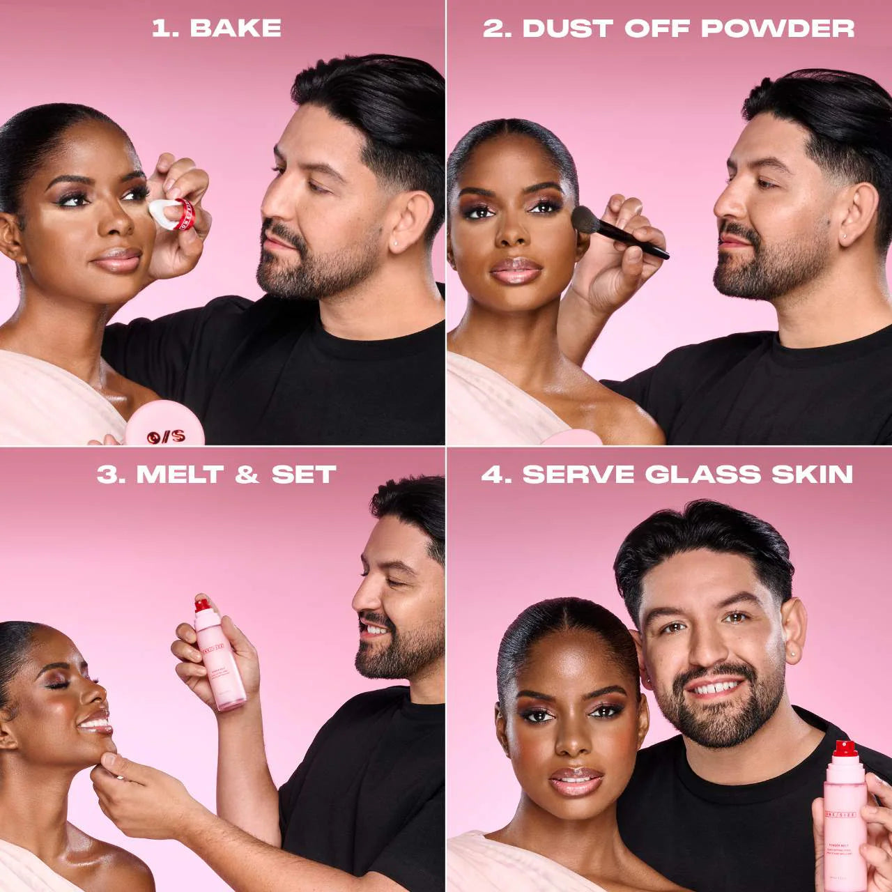 ONE/SIZE by Patrick Starrr Powder Melt Glass Setting Spray glass skin makeup setting spray