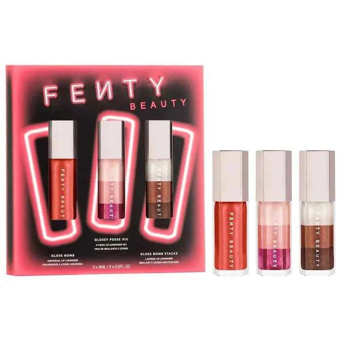 Fenty Beauty Glossy Posse VIII 3-Piece Lip Luminizer Set - The Powder Room