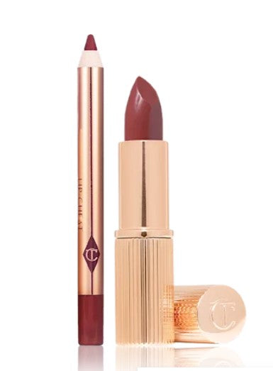 Charlotte Tilbury Mini Pillow Talk Intense Lipstick & Liner Set - The Powder Room