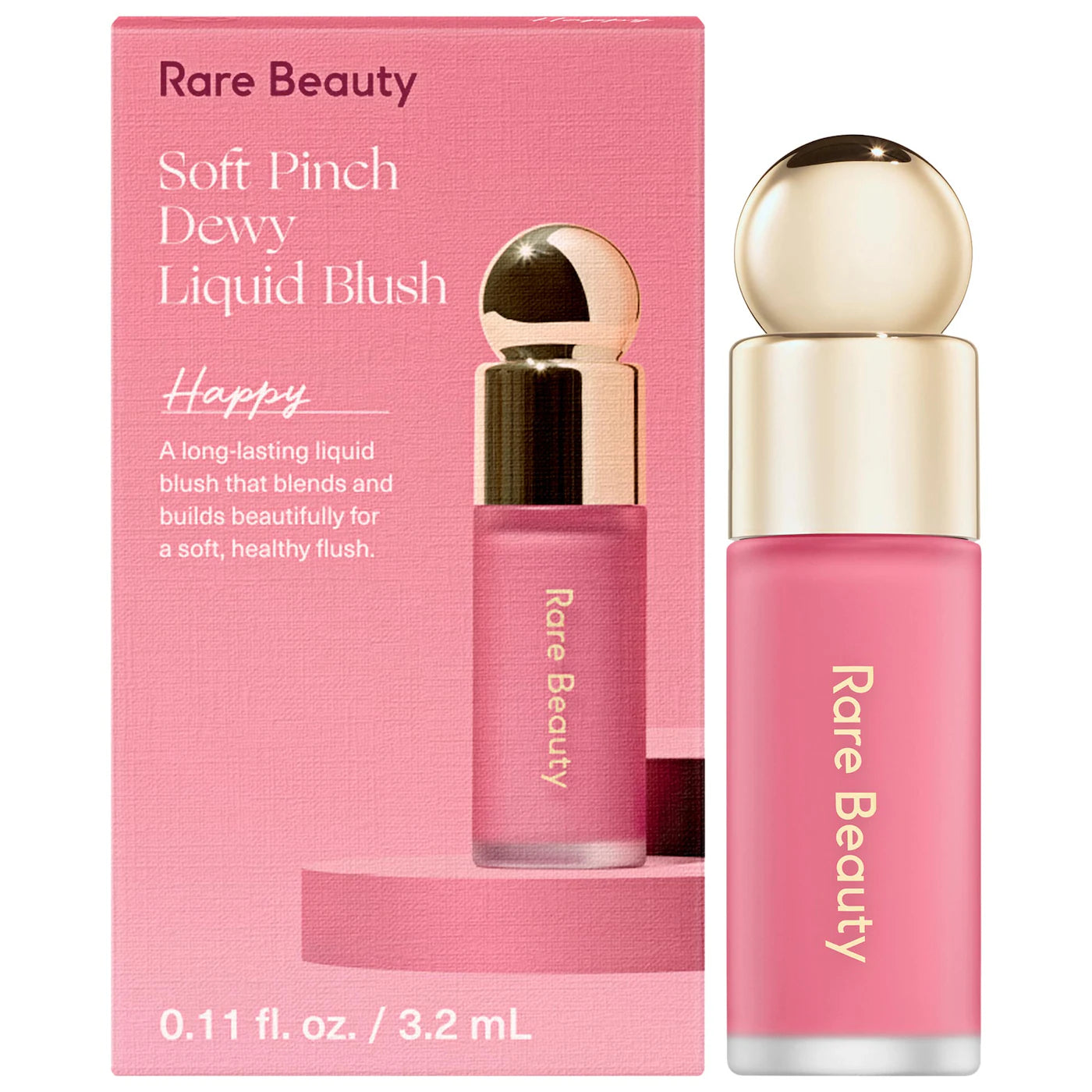 Rare Beauty by Selena Gomez Mini Soft Pinch Liquid Blush Happy 3.2ml natural soft blush