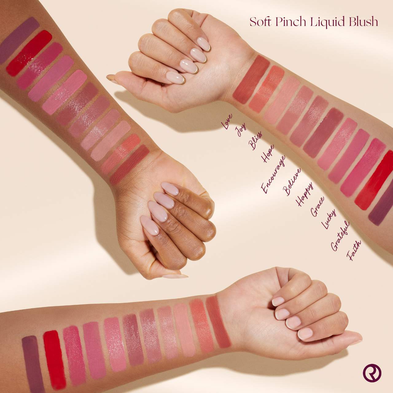Rare Beauty by Selena Gomez Mini Soft Pinch Liquid Blush Happy 3.2ml natural soft blush