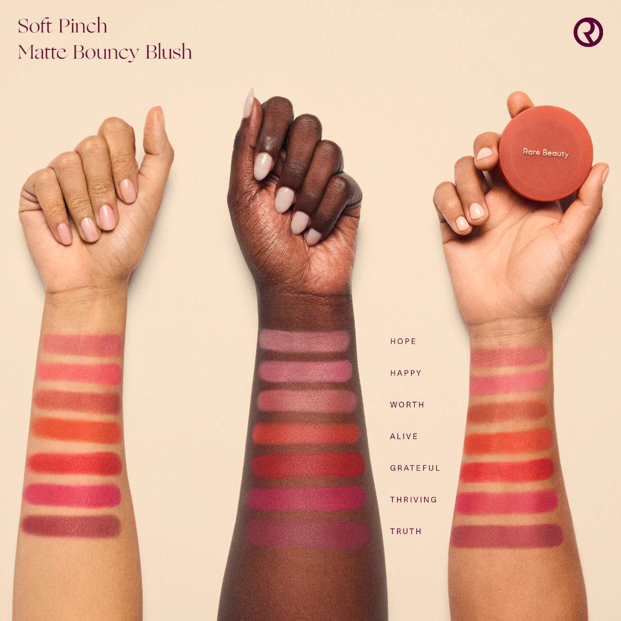 Rare Beauty by Selena Gomez Soft Pinch Matte Bouncy Blush – Shade: Happy