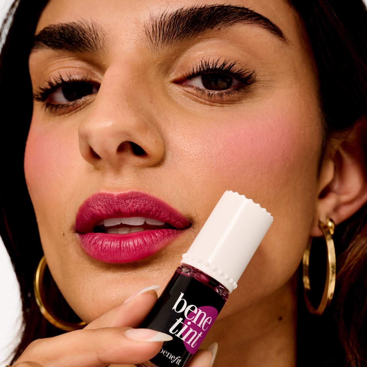 Benefit Cosmetics Benetint Liquid Lip Tint Cheek Stain Raspberry raspberry tinted lip cheek stain
