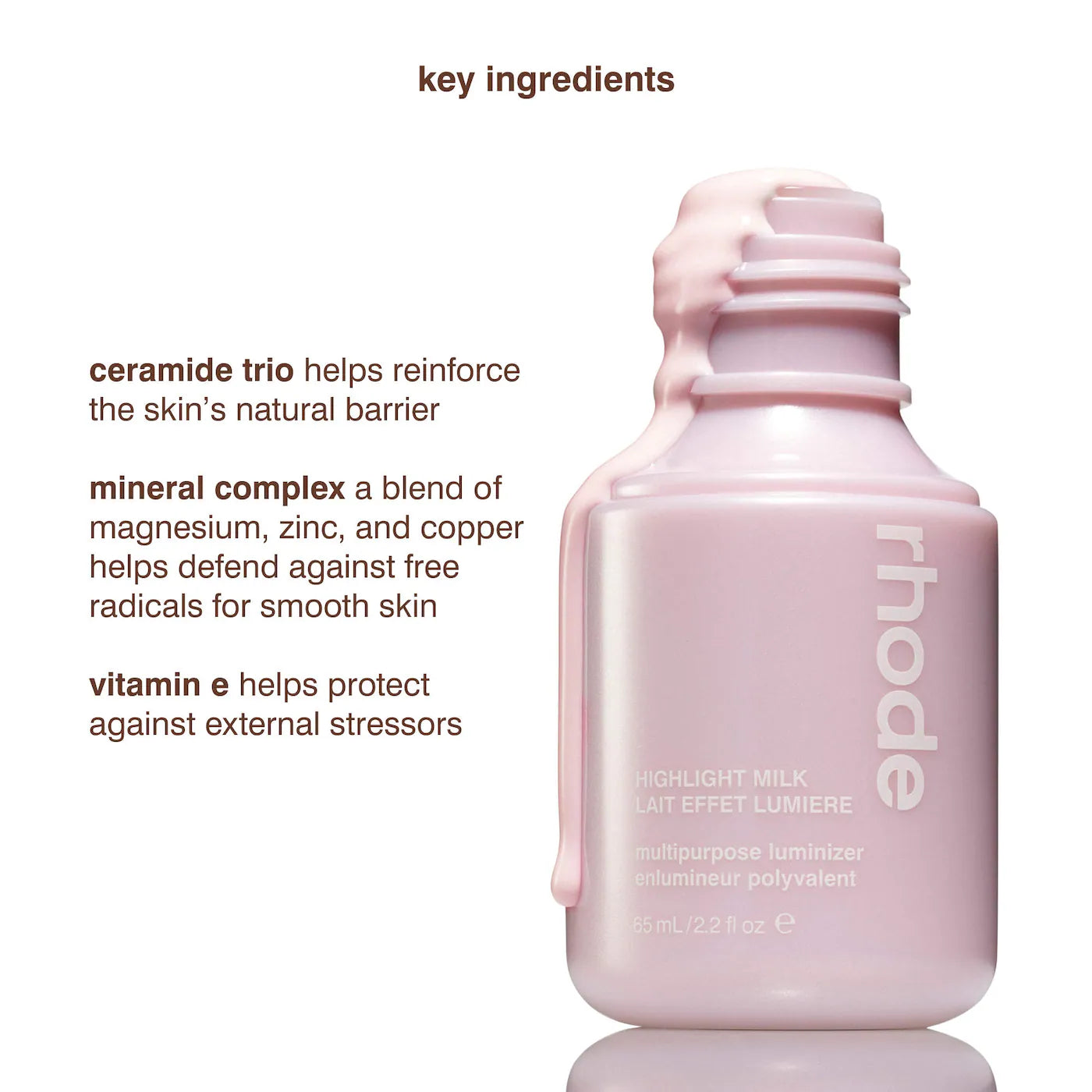 Rhode Highlight Milk Multipurpose Luminizer – 01 Pearly Pink