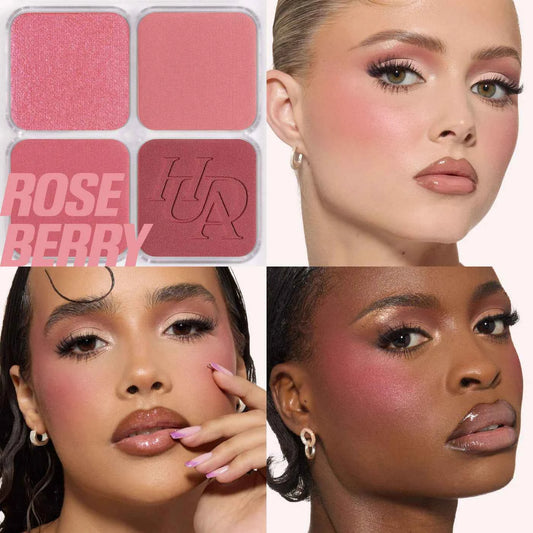 HUDA BEAUTY Blush Filter Blurring Blushlighters Palette - Rose Berry - The Powder Room