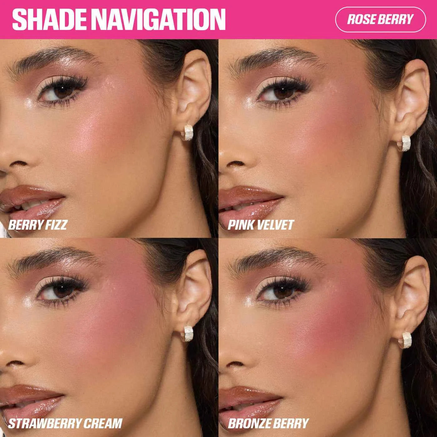 HUDA BEAUTY Blush Filter Blurring Blushlighters Palette - Rose Berry - The Powder Room