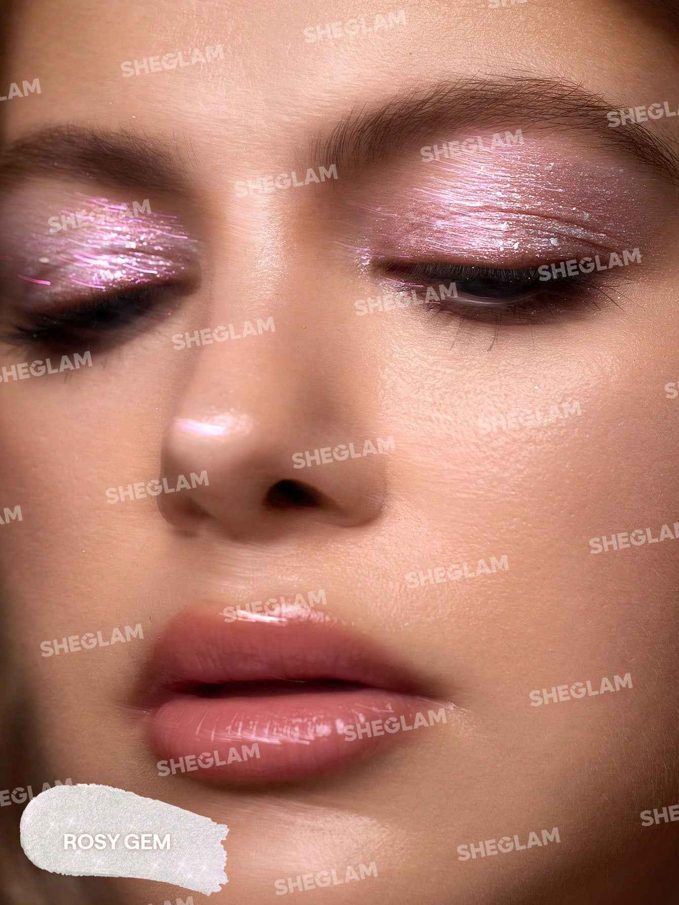 Sheglam Crystal Jelly Glaze Eye Shadow Stick - Starlit Silver - The Powder Room