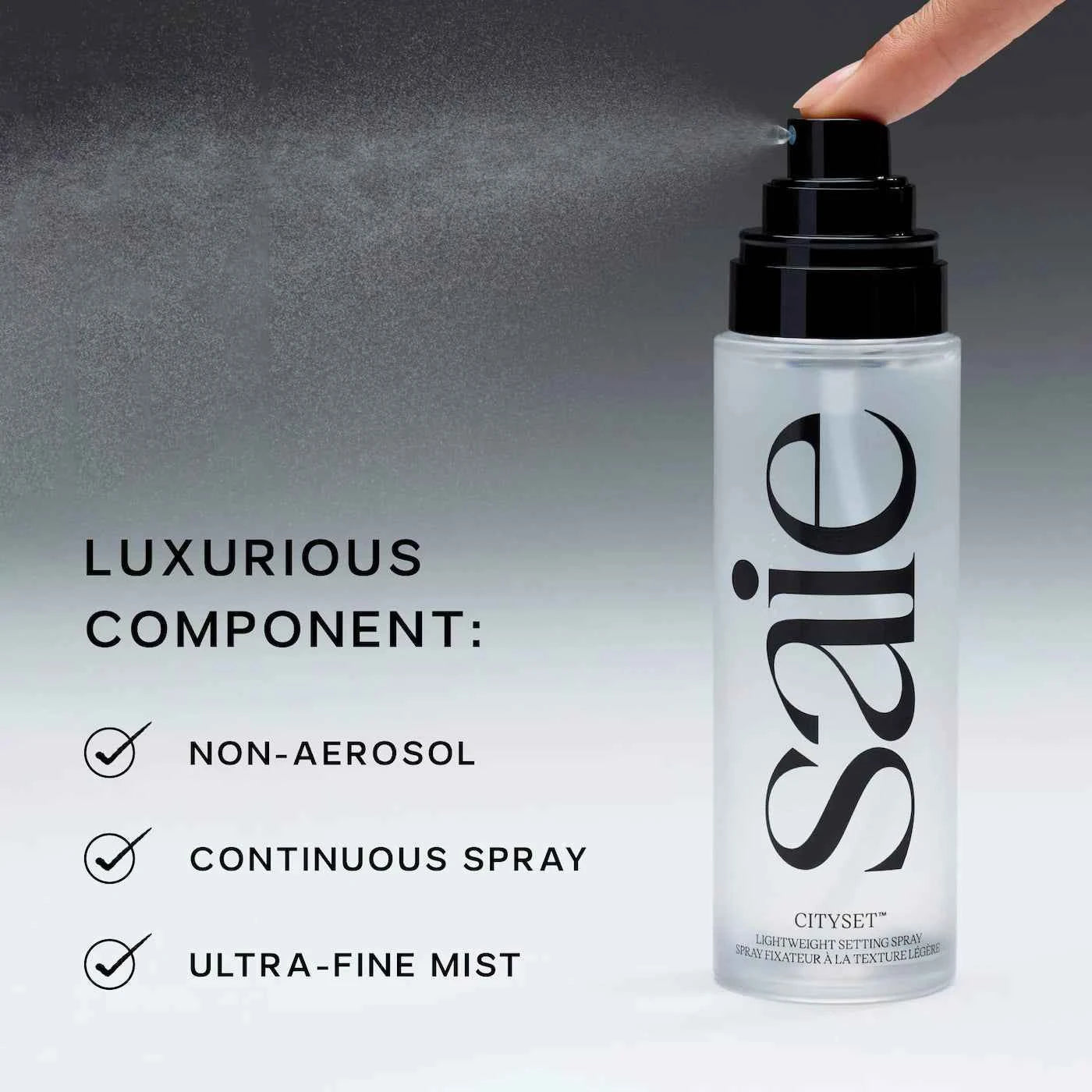 Saie CitySet Ultra-Fine Mist Setting Spray with 16 Hour Wear