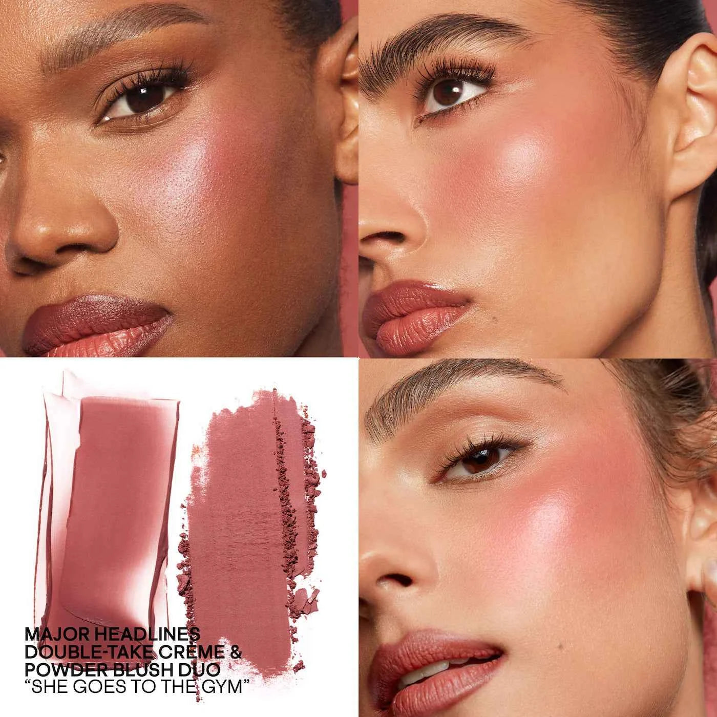 PATRICK TA Mini Major Headlines Double-Take Crème & Powder Blush Duo – She Goes To The Gym (Cool Mauve Rose)