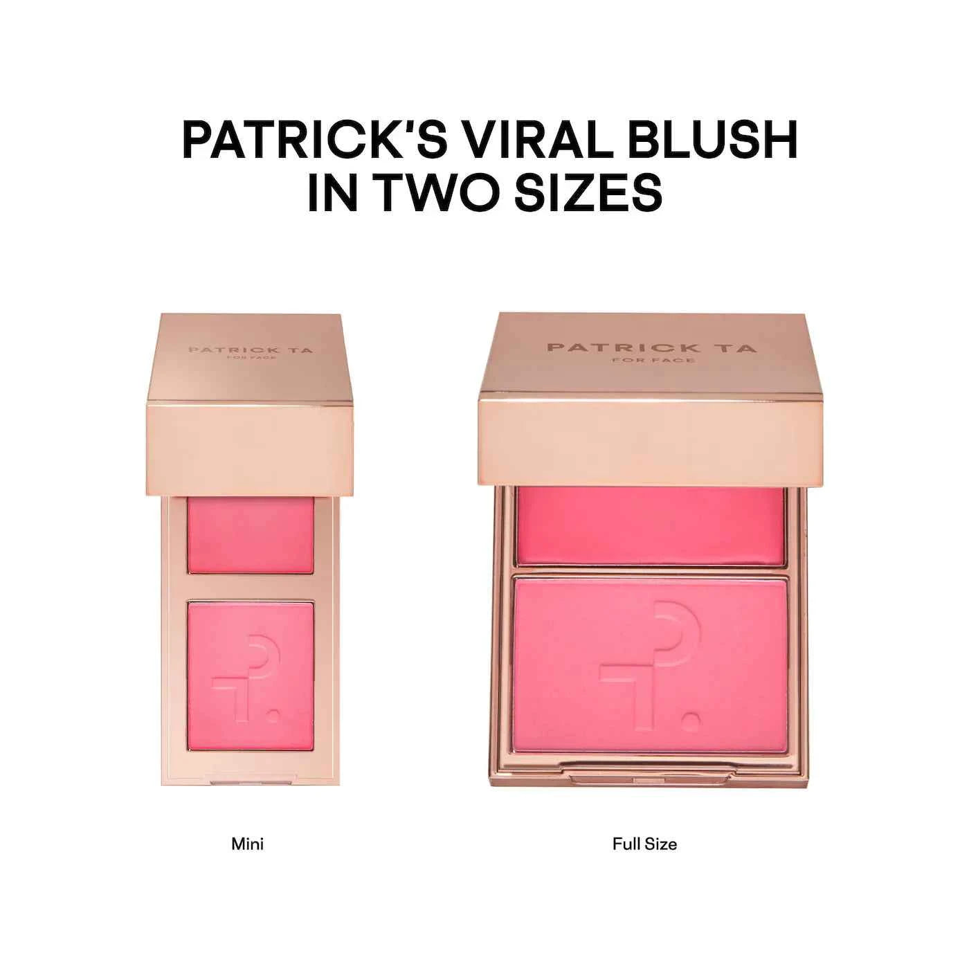 PATRICK TA Mini Major Headlines Double-Take Crème & Powder Blush Duo – She Goes To The Gym (Cool Mauve Rose)