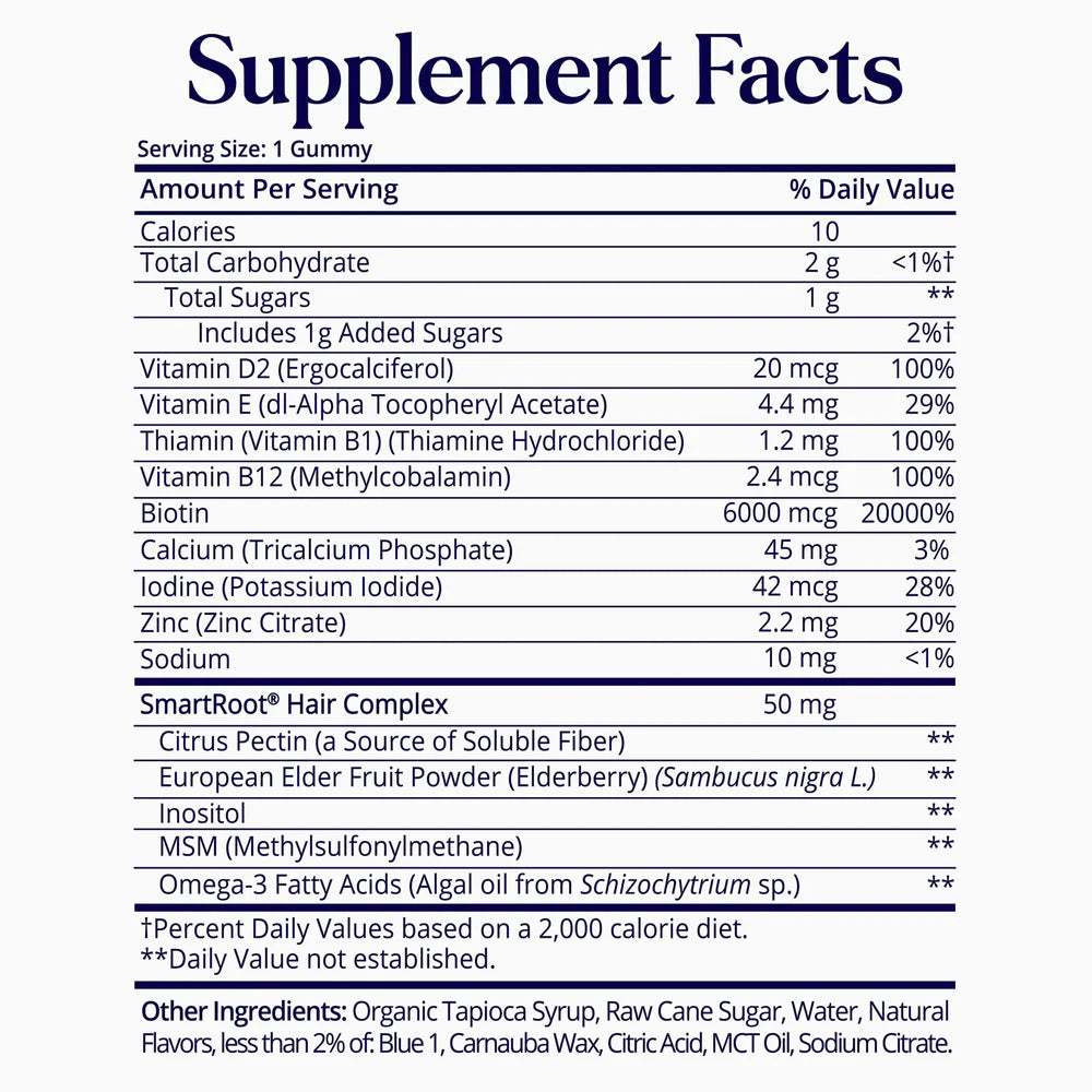 SugarbearPRO vegan hair vitamin supplement bottle