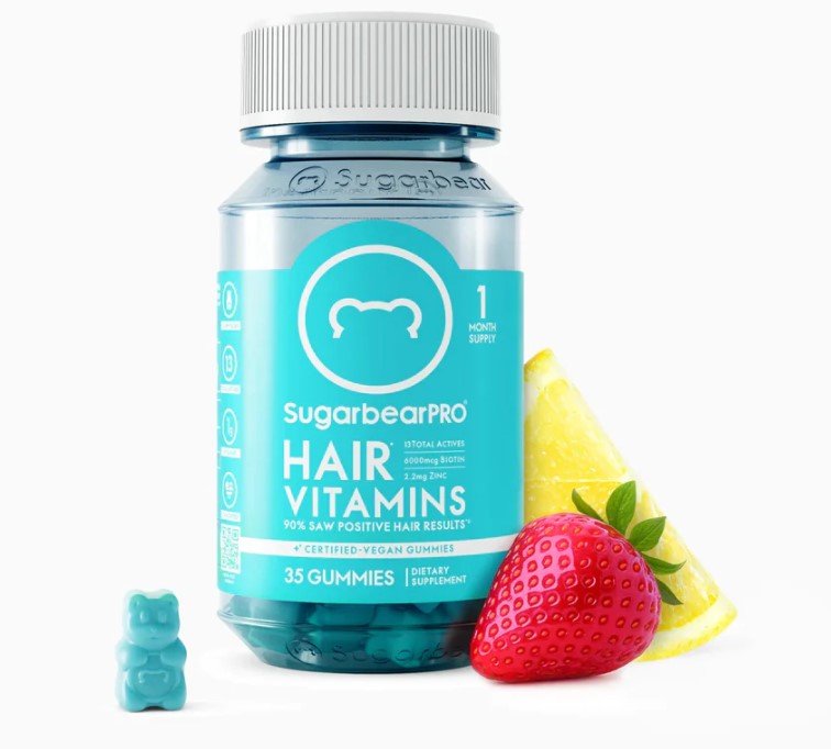 SugarbearPRO Hair Vegan Vitamin Gummies 1 month supply