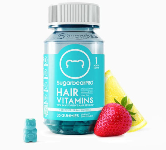 SugarbearPRO Hair Vegan Vitamin Gummies 1 month supply