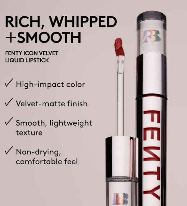 Fenty Beauty Icon Velvet Liquid Lipstick - RIRI - The Powder Room