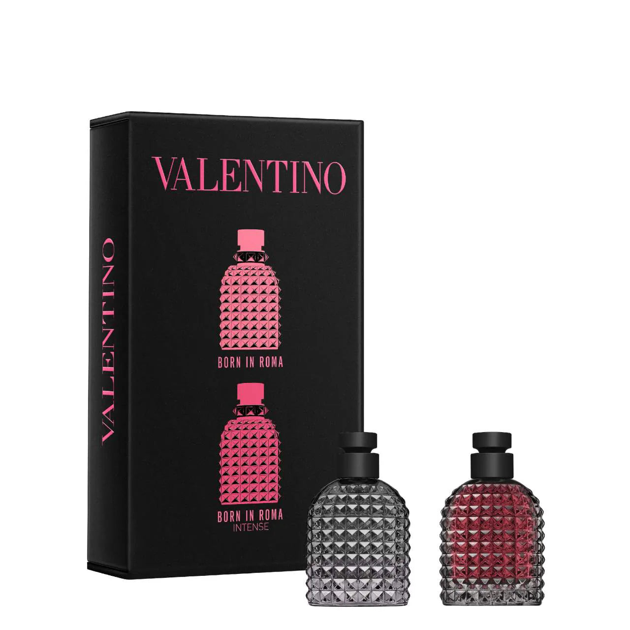 Valentino Mini Uomo Born in Roma and Uomo Born in Roma Intense Gift Set luxury men's fragrance duo