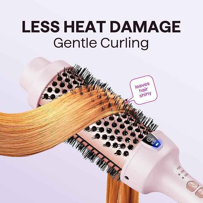 Wavytalk Thermal Brush, Blowout Express 1.7 Inch Blowout Brush - for long hair -Powder Room