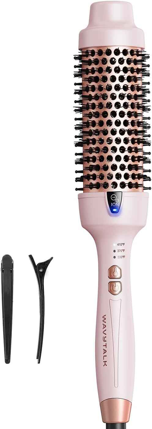 Wavytalk Thermal Brush, Blowout Express 1.7 Inch Blowout Brush - for long hair -Powder Room