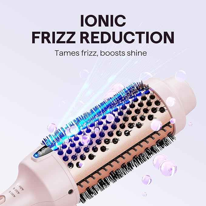 Wavytalk Thermal Brush, Blowout Express 1.7 Inch Blowout Brush - for long hair -Powder Room