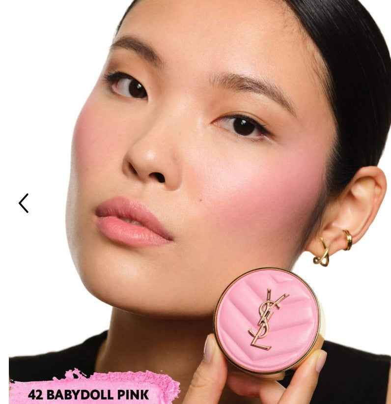 YSL Yves Saint Laurent Make Me Blush 24H Buildable Powder Blush - Shade - 42 Babydoll Pink - The Powder Room