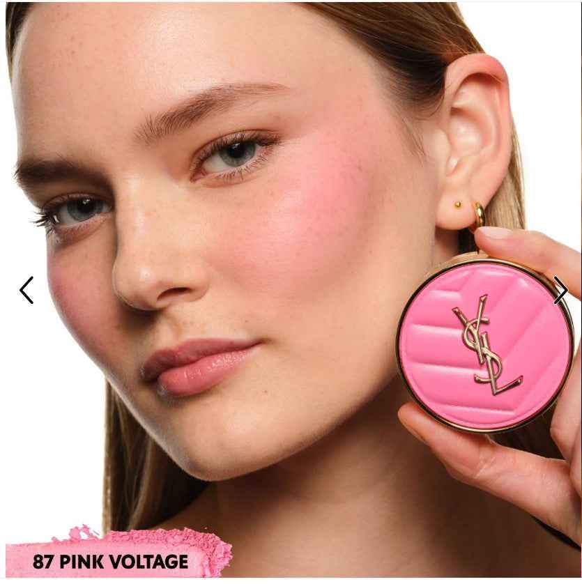 YSL Yves Saint Laurent Make Me Blush 24H Buildable Powder Blush - Shade - 87 Pink Voltage - The Powder Room