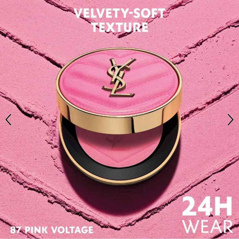 YSL Yves Saint Laurent Make Me Blush 24H Buildable Powder Blush - Shade - 87 Pink Voltage - The Powder Room