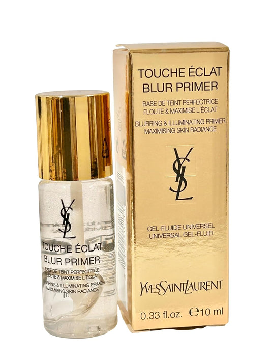 YSL Touche Eclat Blur Face Primer 10ml light infused blurring primer golden shimmer luminous poreless
